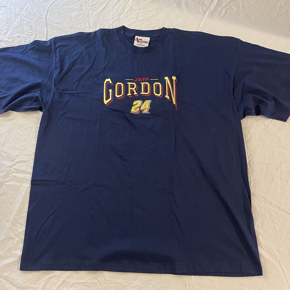 Jeff Gordon Shirt Men Size 2XL Blue Embroidery #24 NASCAR‎ Chase Authentics